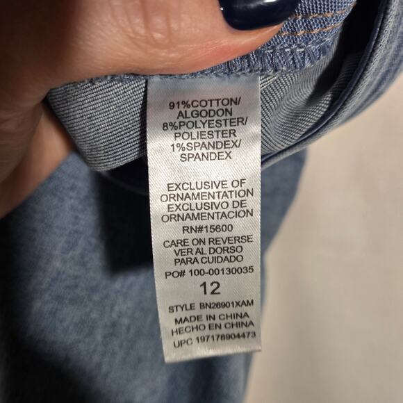 Democracy Ab Tech Wide Leg Jeans Denim 12 High Rise Trendy Elastics Stretch - Picture 5 of 7